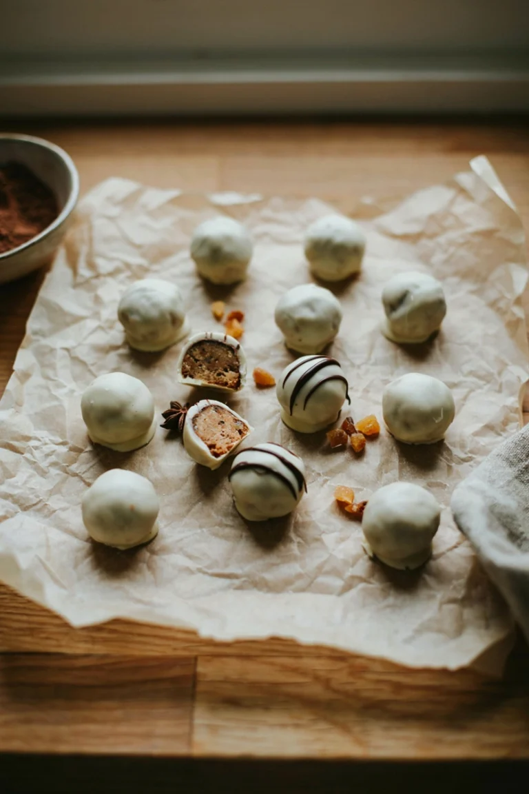 Gingerbread Cookie Dough Truffles