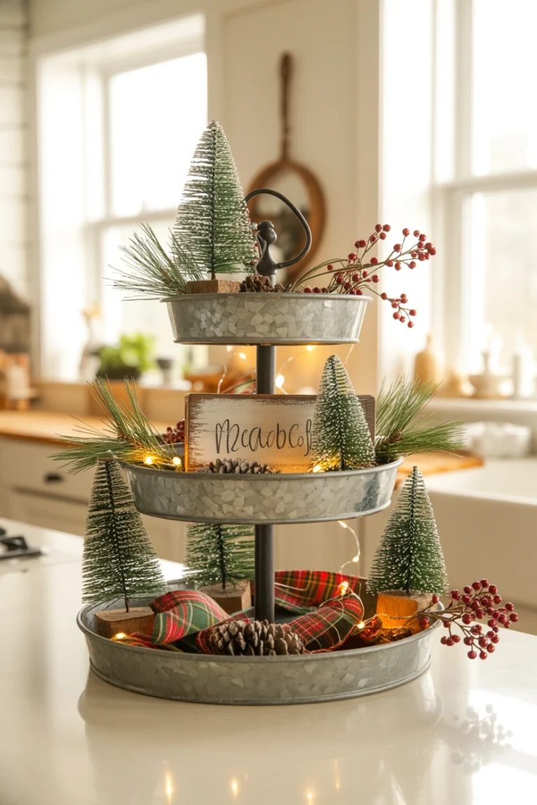 55 Christmas Tiered Tray Decor Ideas That’ll Steal the Show This Year