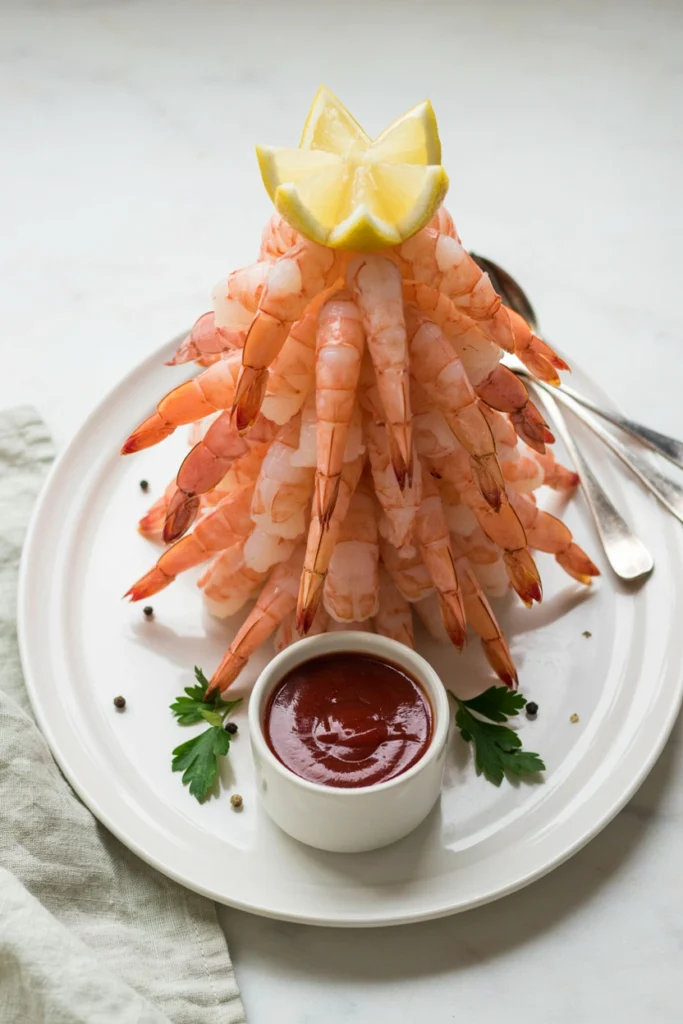 Shrimp Cocktail Christmas Tree