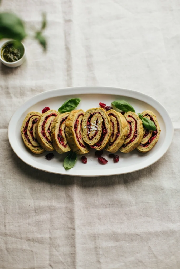 Cranberry Turkey Pinwheels