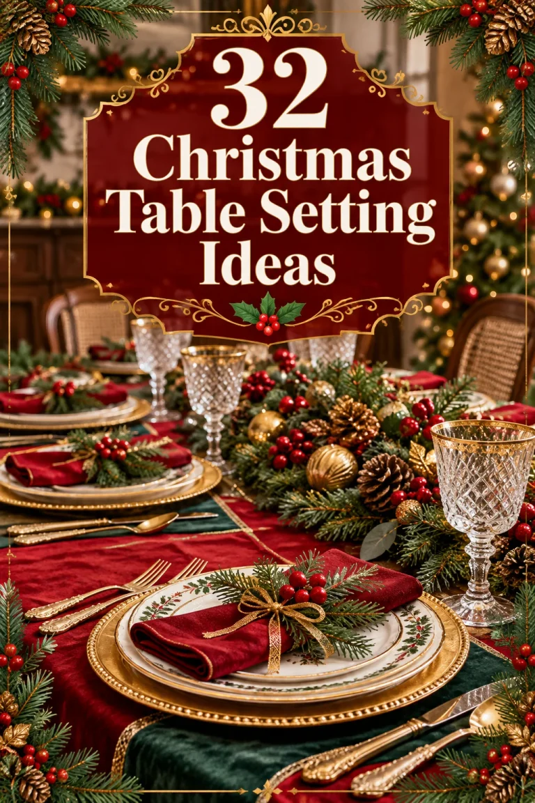 32 Christmas Table Setting Ideas