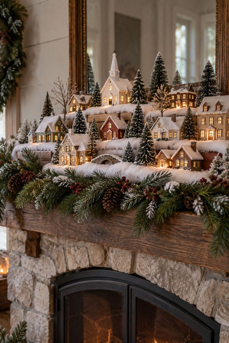 48 Christmas Village Display Ideas
