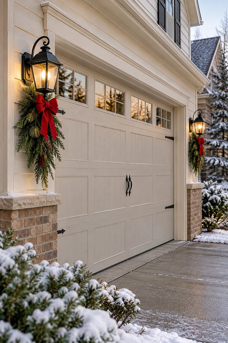 18 Christmas Garage Door Decor Ideas