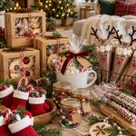23 Cutest Christmas Party Favor Ideas Festive Christmas party favor display-29