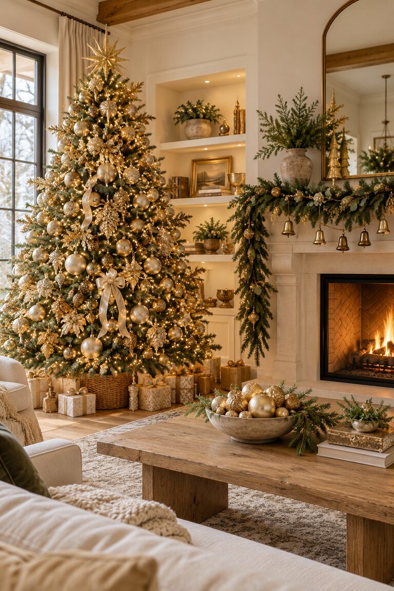 23 Gold Christmas Decor Ideas