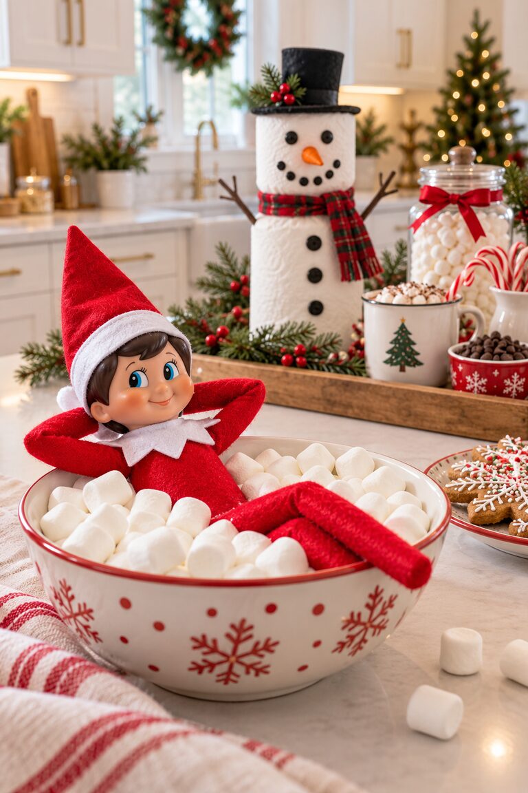 22 Elf on the Shelf Kitchen Ideas for a Little Christmas Mischief