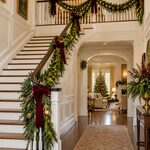 Welcoming evergreen staircase foyer-23